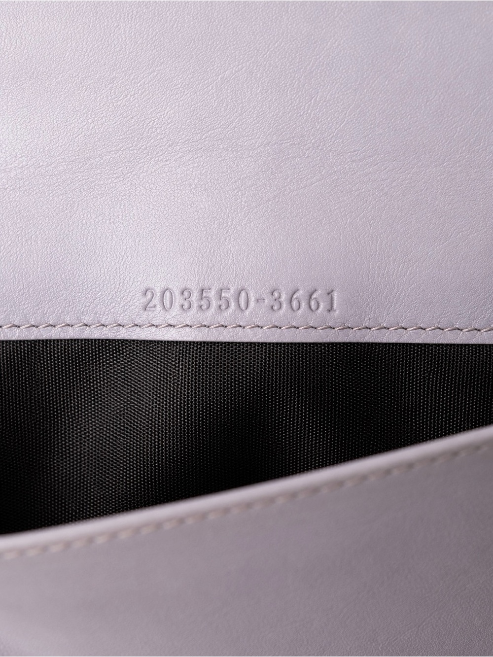 Gucci Guccissima Heart Logo Lavender Leather Long Wallet Authentic Vintage - Picture 5 of 9